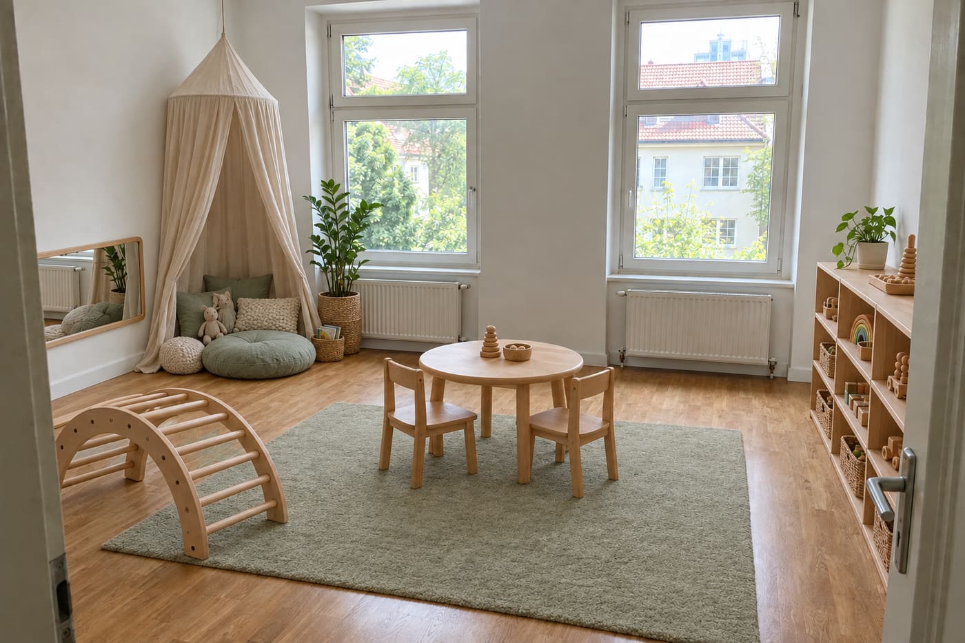 Spielzimmer, eingerichtet