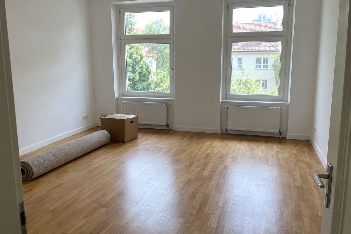 Spielzimmer, vorher: leer